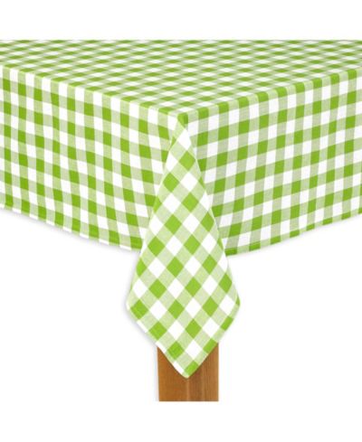 Lintex Buffalo Check Green 100% Cotton Table Cloth for Any Table 60"X104"