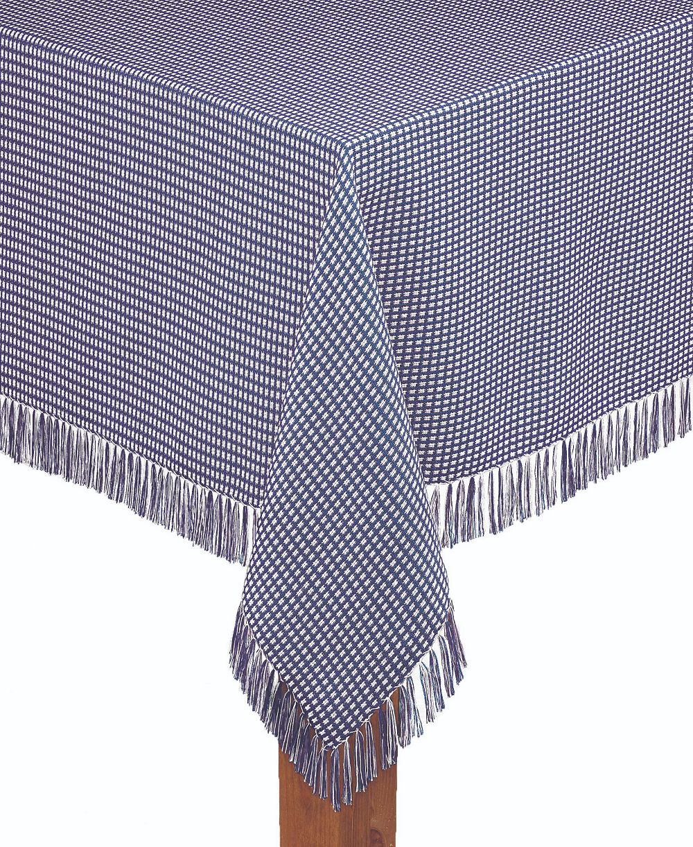 Lintex Homespun Marine 100% Cotton Tablecloth 60"X120"
