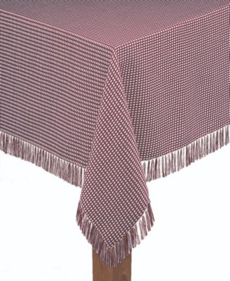 Lintex Homespun Wine 100% Cotton Tablecloth 60"X84"