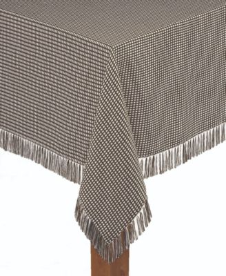 Lintex Homespun Chocolate 100% Cotton Tablecloth 70" Round