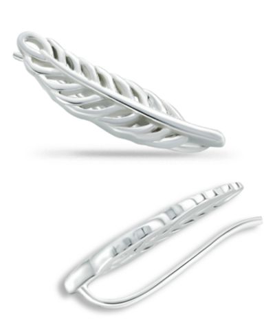 Серьги-ушки Giani Bernini с перьями, покрытие из золота 18 карат на стерлинговом серебре или стерлинговое серебро
