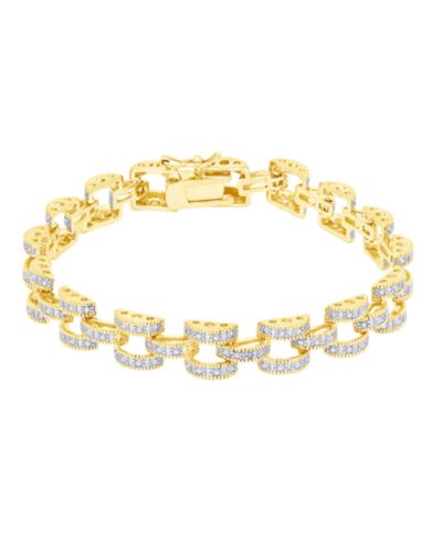 Браслет Macy's Diamond Accent Panther Link в серебре или золоте