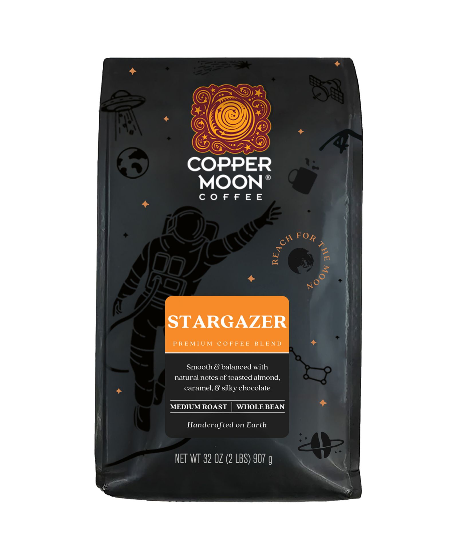 Whole Bean Coffee, Stargazer Blend, 2 lbs