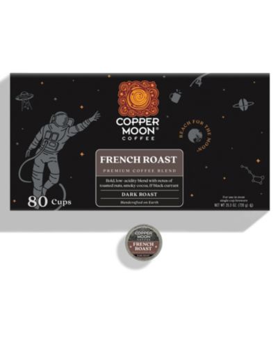 Single Serve Coffee Pods for Keurig K Cup Brewers, French Roast Blend, 80 Count