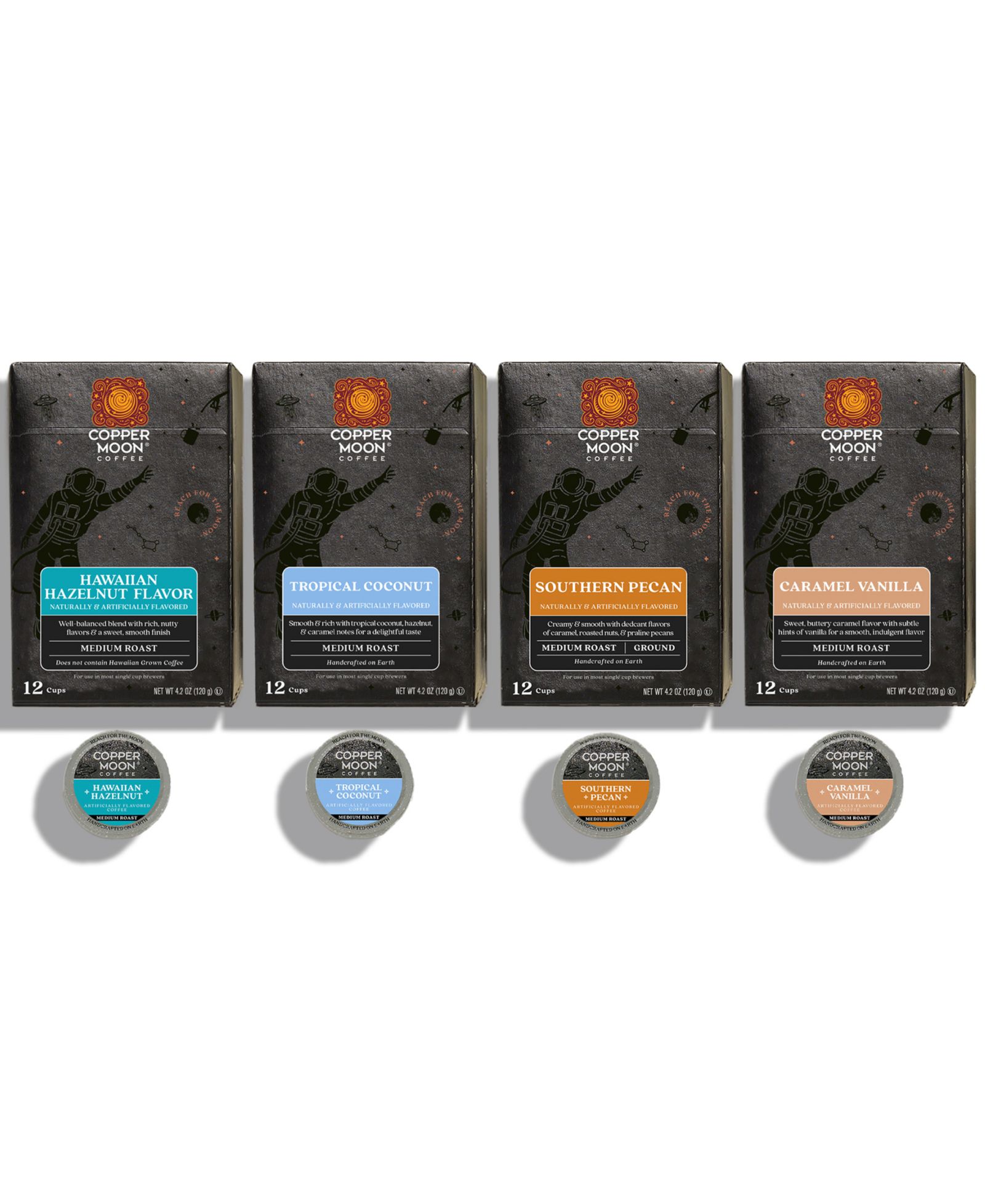 Copper Moon Coffee Single Serve Coffee Pods для Keurig K Cup Brewers, Flavored Variety Pack, 48 шт