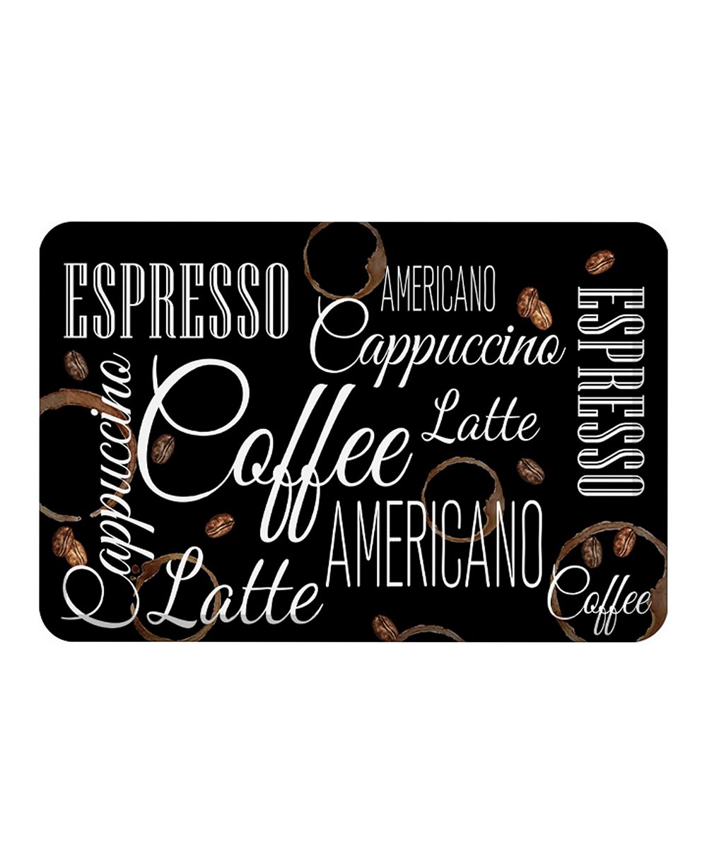 Laural Home кухонный коврик Coffee Shop