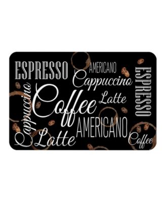 Laural Home кухонный коврик Coffee Shop