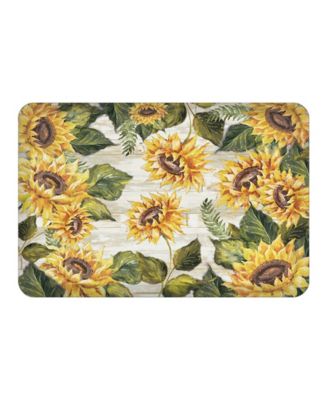 Laural Home кухонный коврик Sunflowers On Shiplap