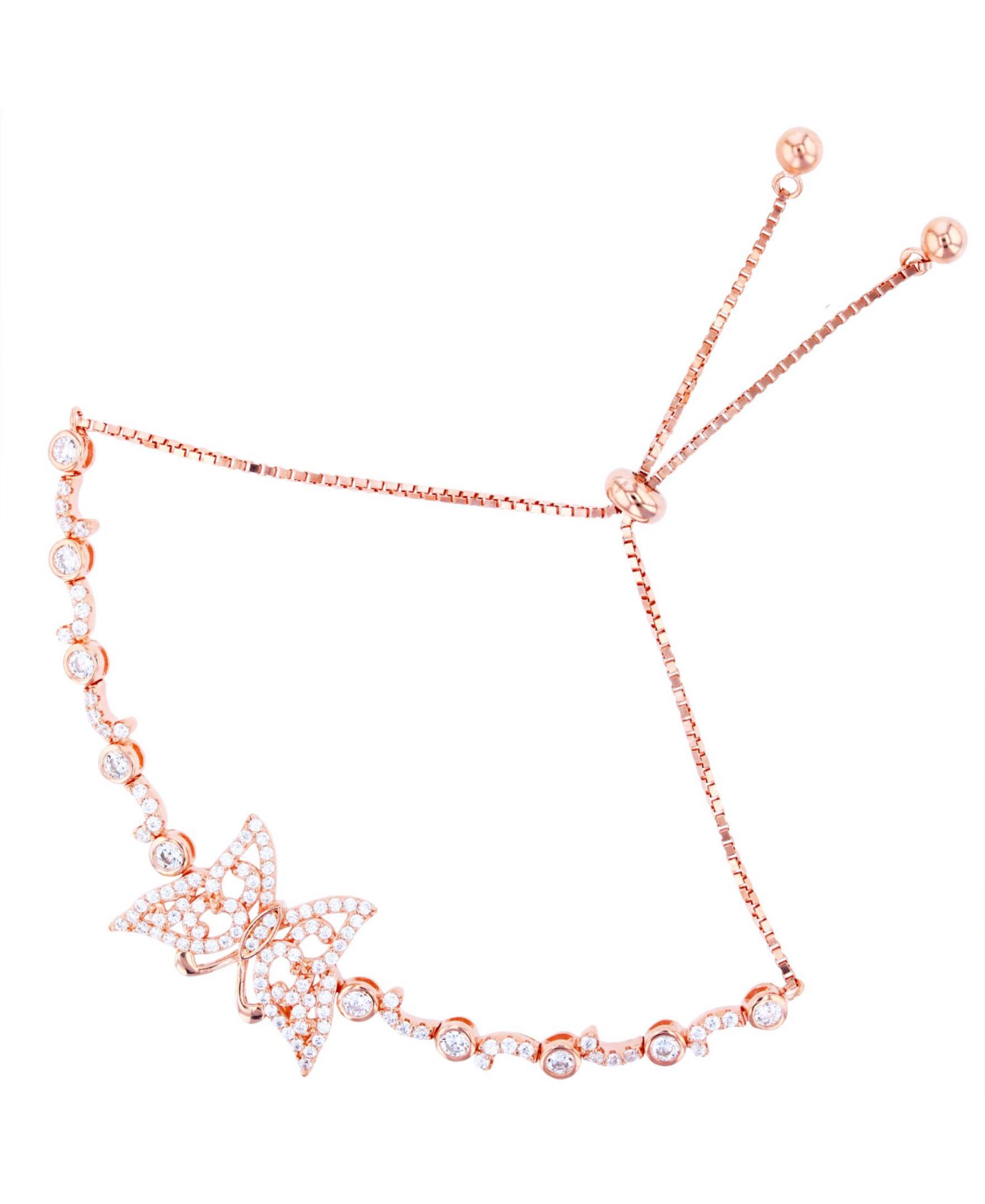 Cubic Zirconia серьги-браслет Bolo с бабочкой из стерлингового серебра