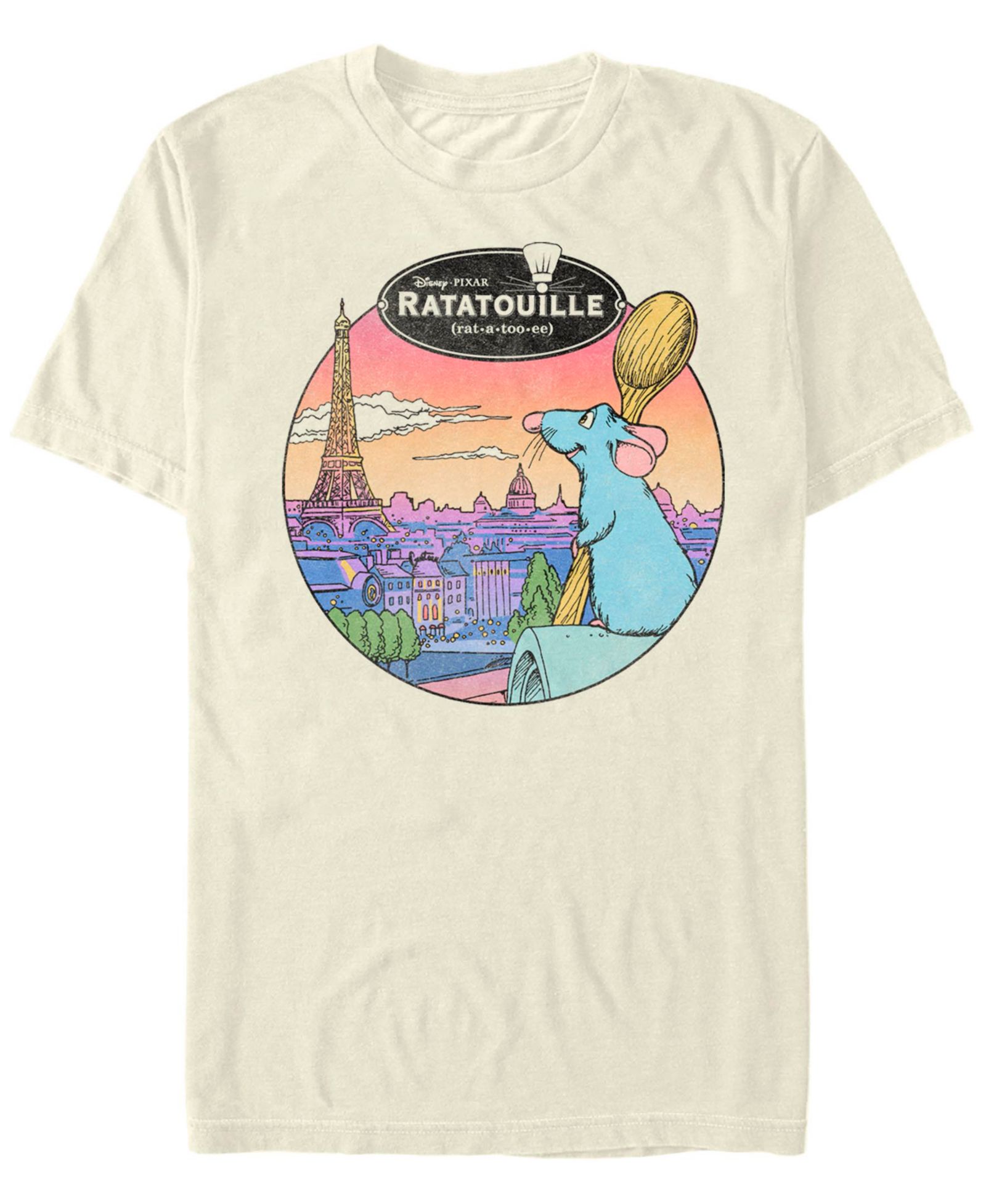 Мужская футболка Ratatouille Le Rat Parisian с коротким рукавом