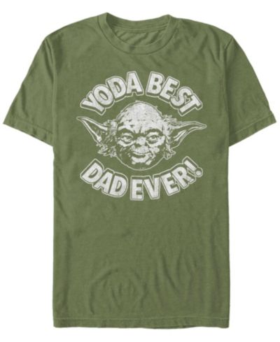 Мужская футболка Star Wars Yoda Best Dad с коротким рукавом