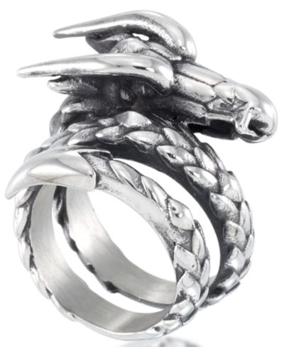 Мужское кольцо Andrew Charles by Andy Hilfiger Dragon Coil из Stainless Steel