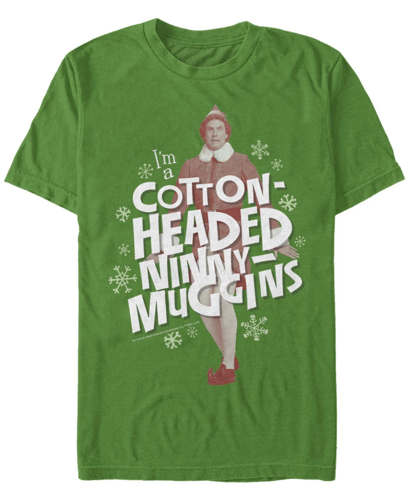 Мужской Elf Headed Ninny Muggins Short Sleeve T-shirt