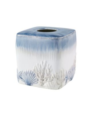 Керамическая крышка для салфеток Avanti Abstract Coastal Seashells & Coral