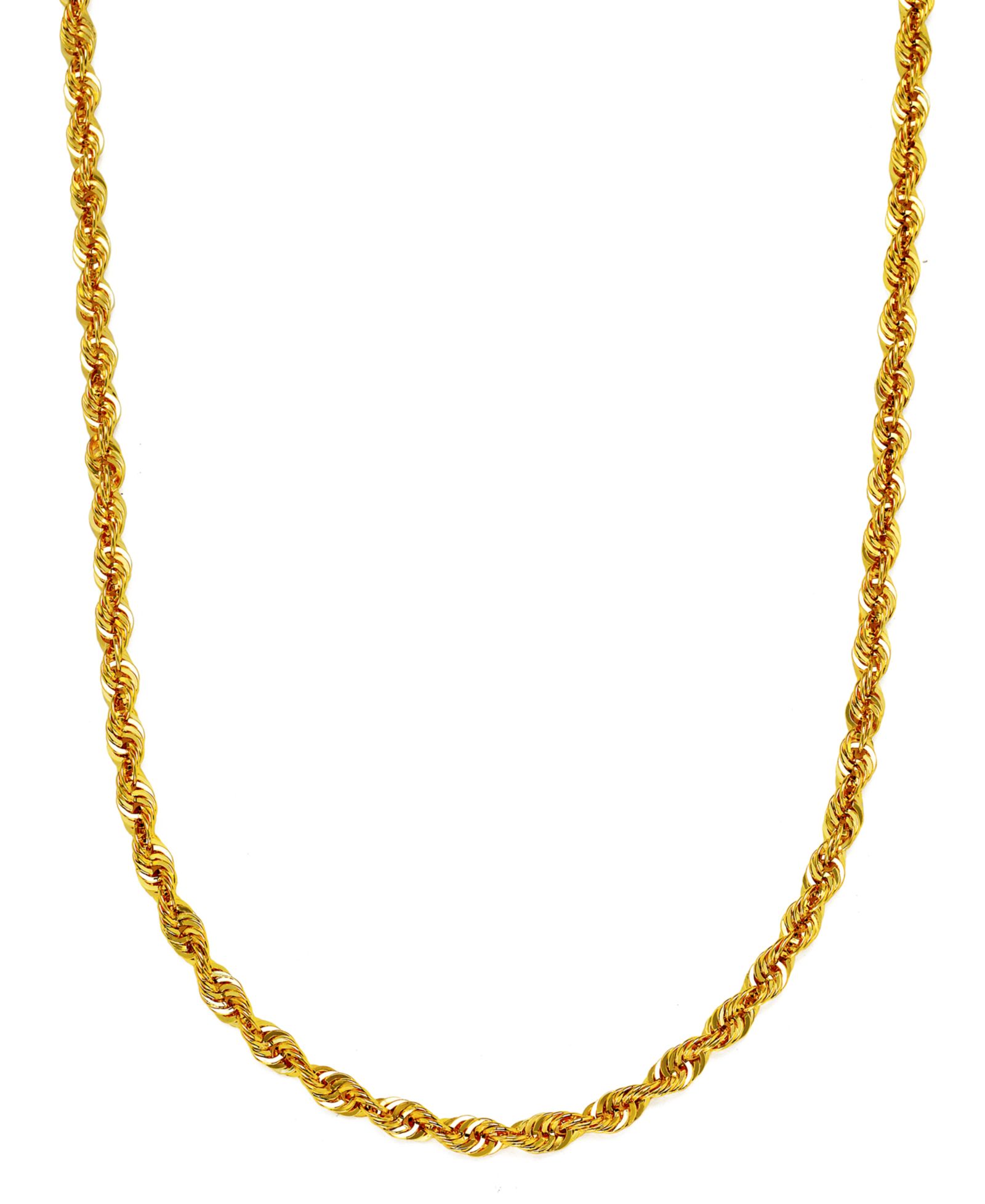 Ожерелье Sparkle Rope Link 20" Chain (3.6mm) в 14k Gold