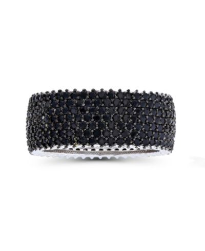 Кольцо Black Spinel Pave Eternity