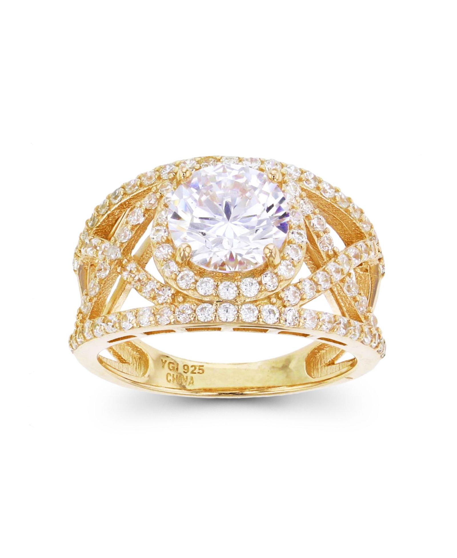 Cubic Zirconia кольцо Criss Cross