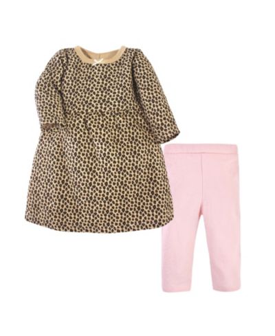 Hudson Baby комплект из платья и леггинсов из хлопка для девочек