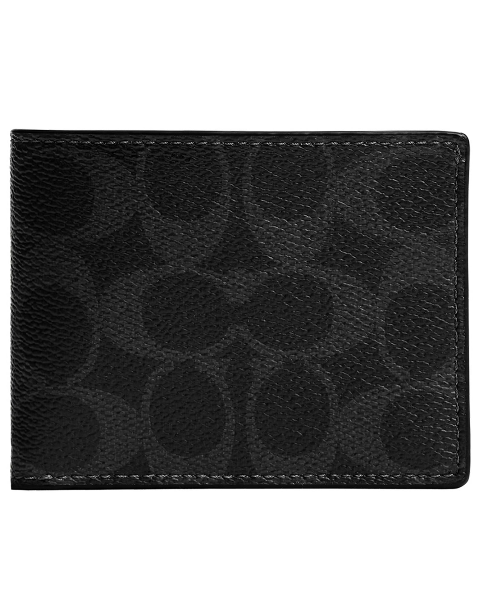 COACH Men's Signature Leather Slim Billfold Wallet