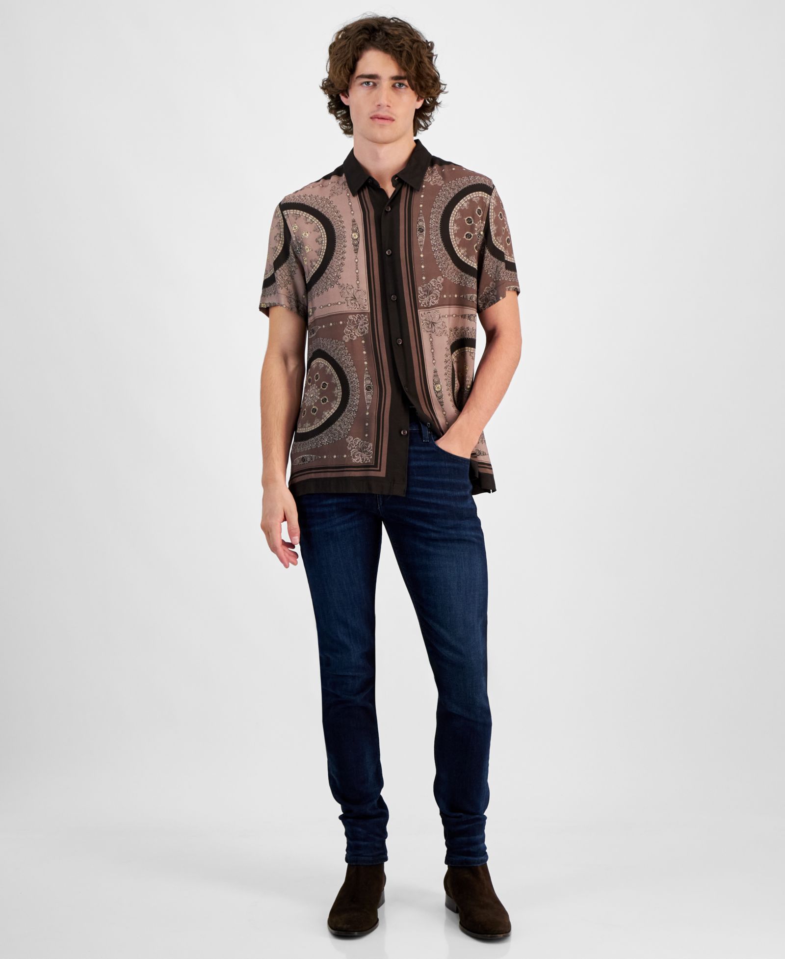 GUESS Men's Eco Slim Tapered Fit Jeans
