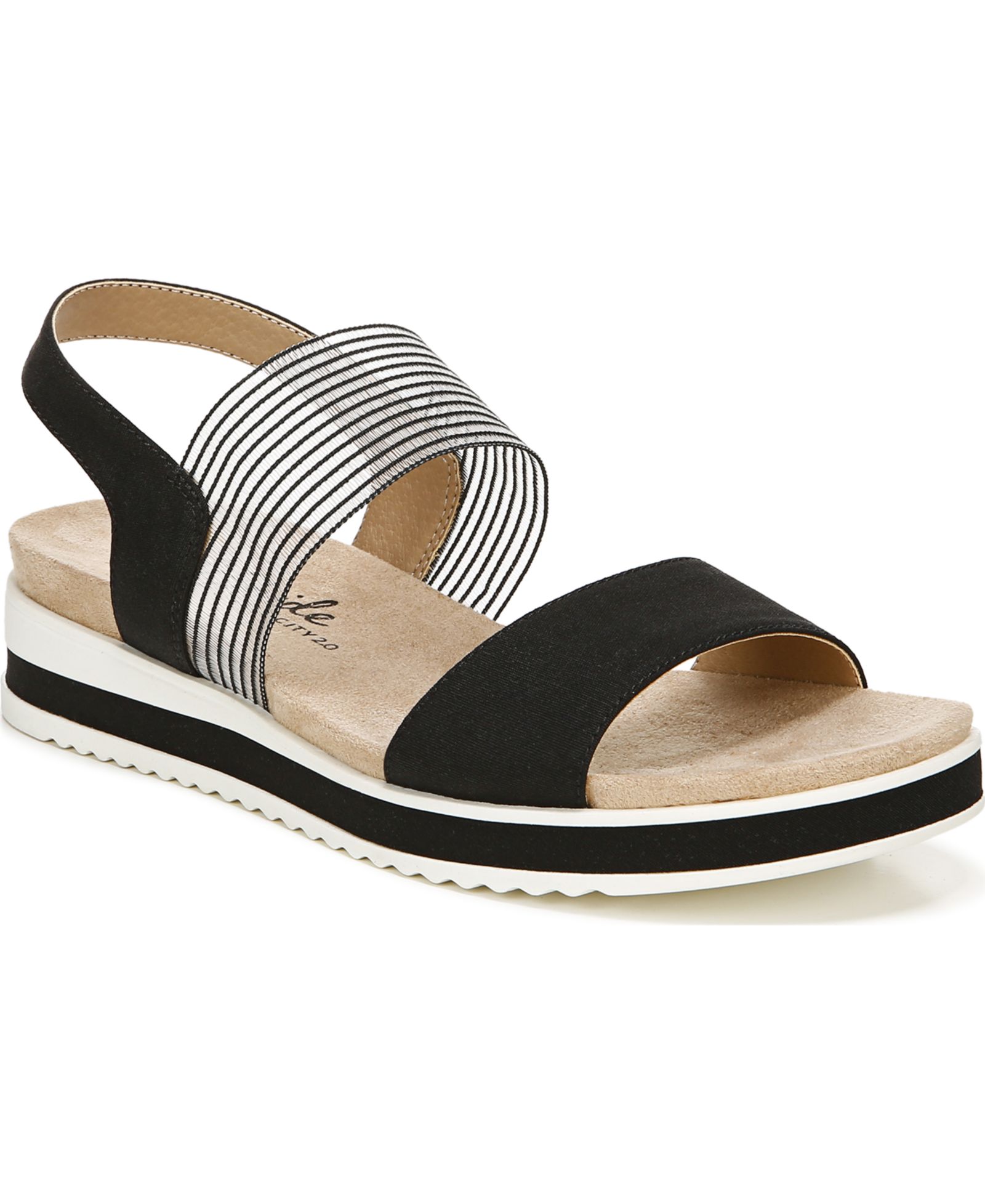 LifeStride Женские сандалии Zing Round Open Toe Wedge Slingback
