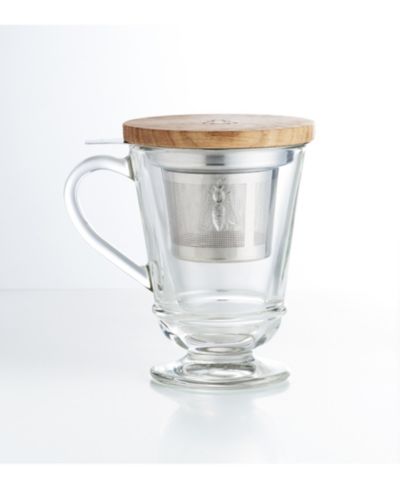 La Rochère Napoleon Bee 14 Ounce Tea Cup, Infuser and Lid