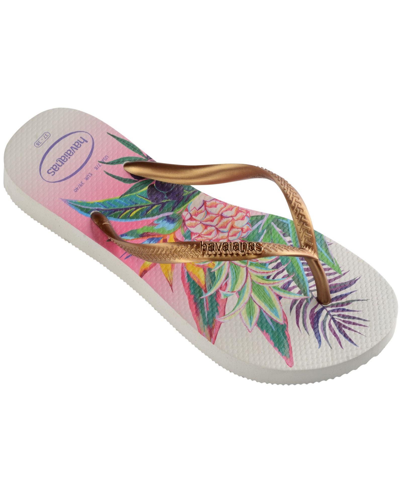 Женские сандалии Havaianas Slim Tropical Round Toe
