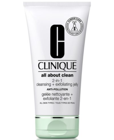 Очищающее желе Clinique All About Clean™ 2-in-1 Face Cleansing + Exfoliating с Salicylic Acid, 5 oz.