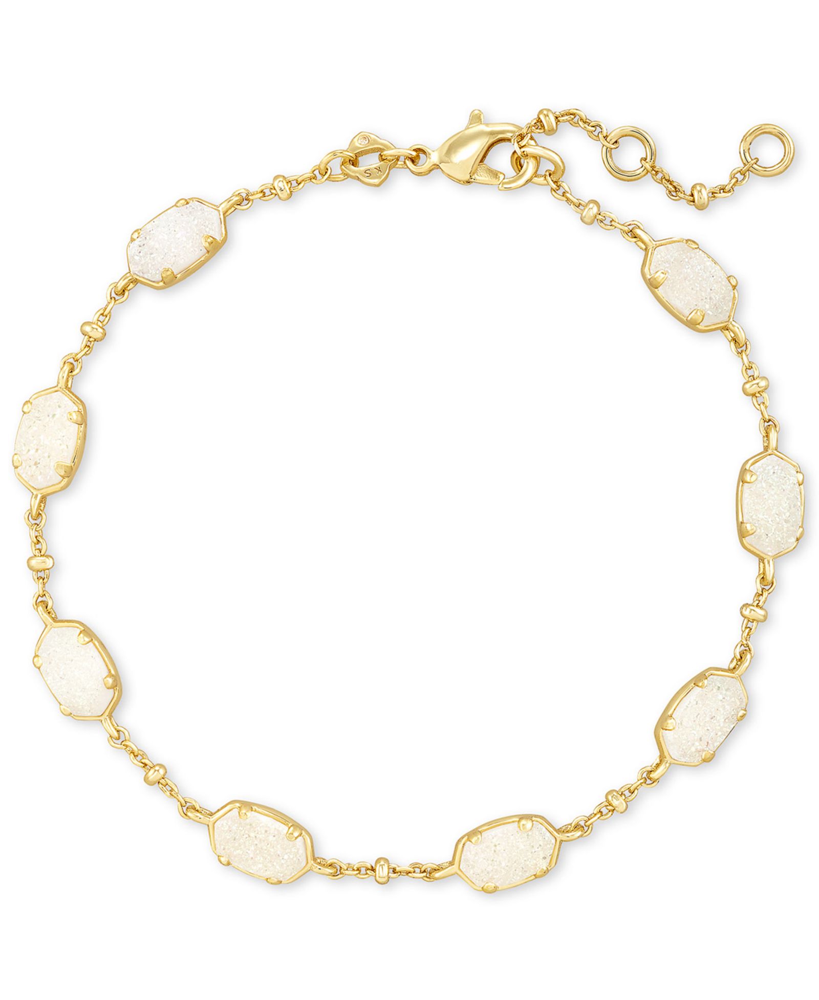 Kendra Scott золотистый браслет Emilie Stone Link