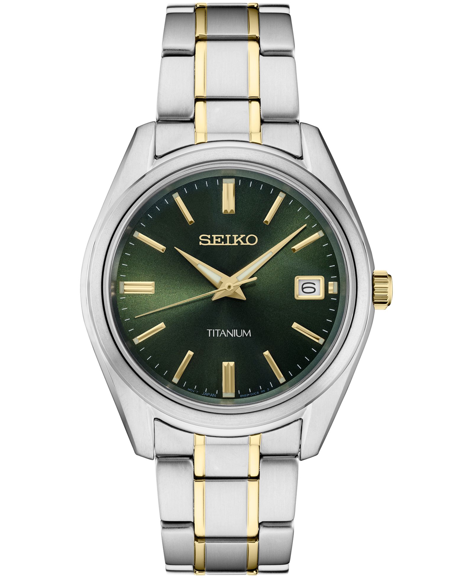 Seiko Мужские часы Two-Tone Titanium 40mm