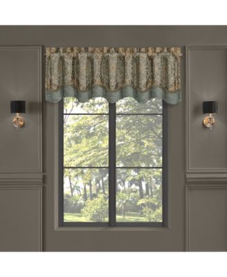 J Queen New York Dorset Scalloped Window Valance, 20" x 72"