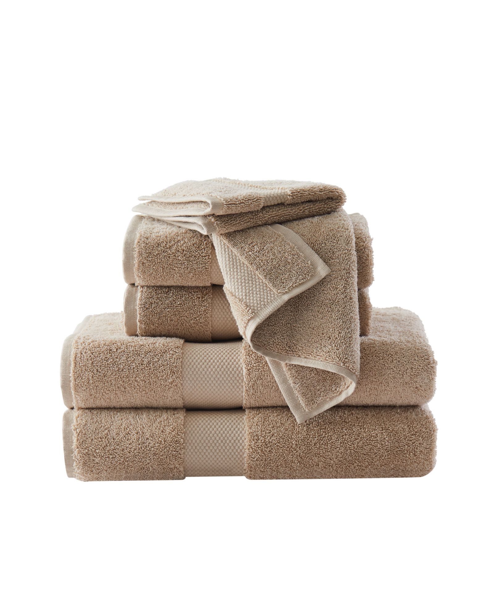 Brooklyn Loom Solid Turkish Cotton 6-Pc. Bath Towel Set