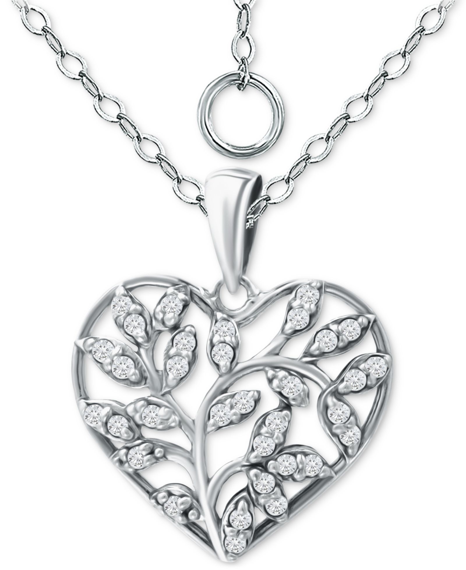 Подвеска Giani Bernini Cubic Zirconia Heart 16" Necklace