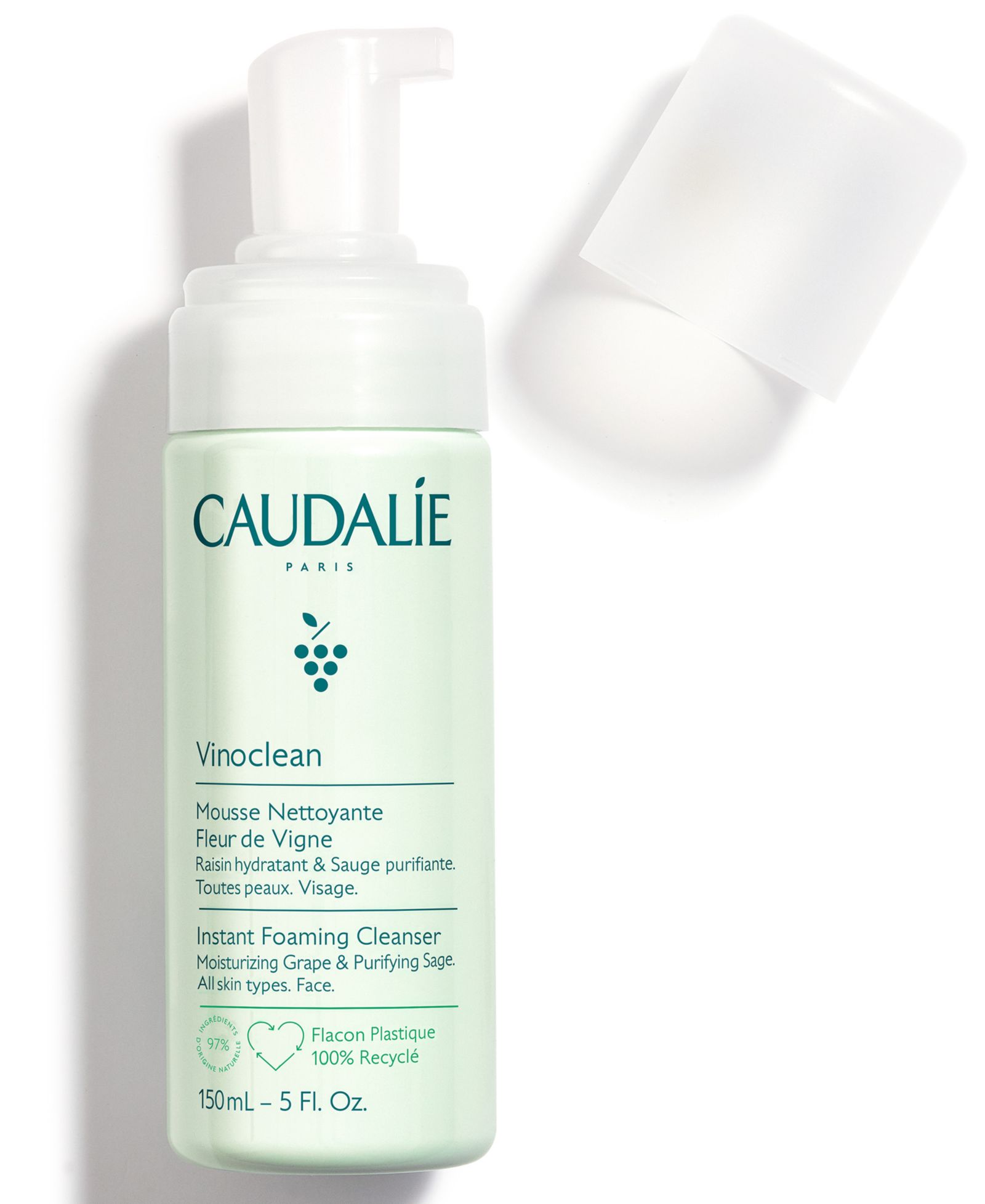 Caudalie Vinoclean Пенящееся средство для умывания, 5-oz.