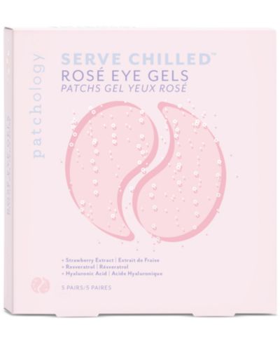 Patchology Serve Chilled Rosé Eye Gels, 5 pairs