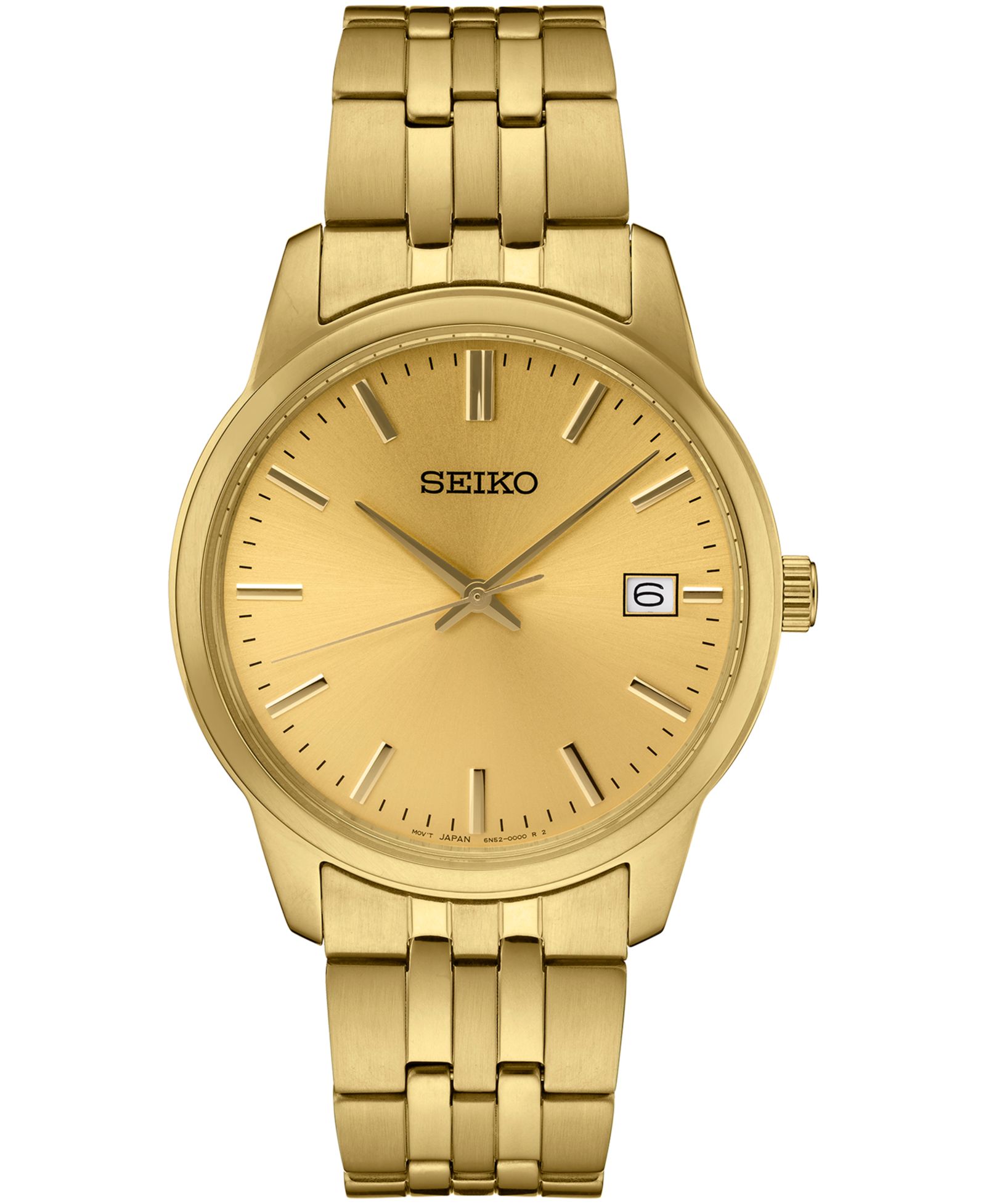 Мужские часы Seiko Essential Gold-Tone Stainless Steel Bracelet 40mm