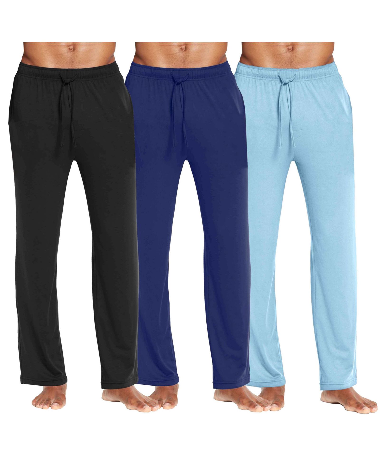 Galaxy By Harvic Men's Classic Lounge Pants, Pack of 3