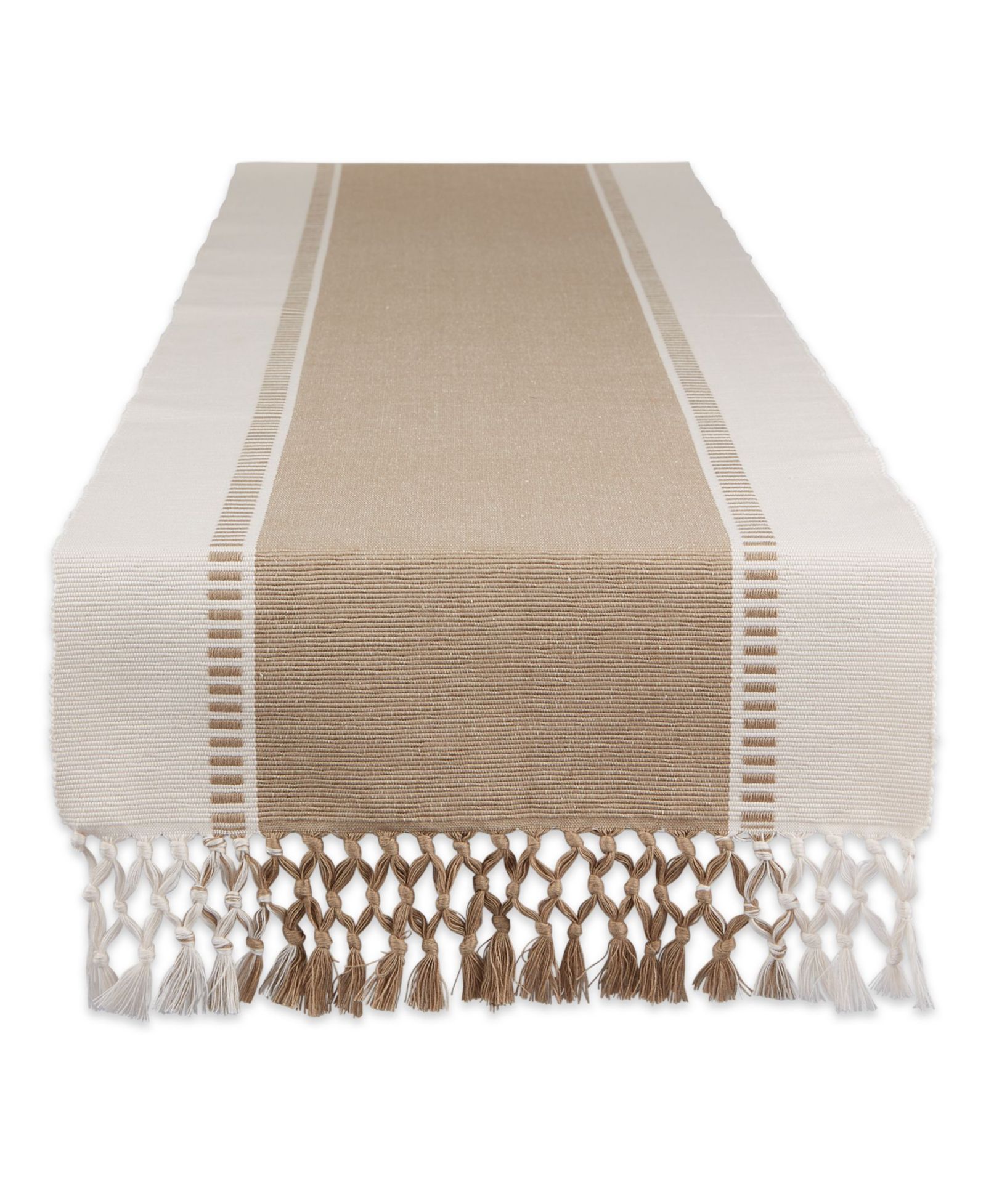 Design Imports Dobby Stripe Table Runner, 13" x 72"
