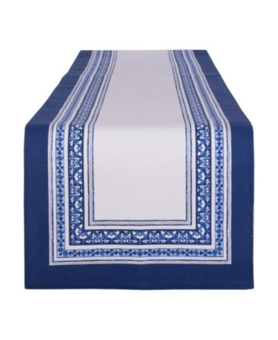 Design Imports Porto полосатая дорожка для стола 14" x 72"