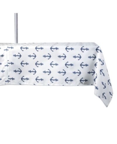 Design Imports скатерть с принтом Anchors, с молнией, 60" x 84"