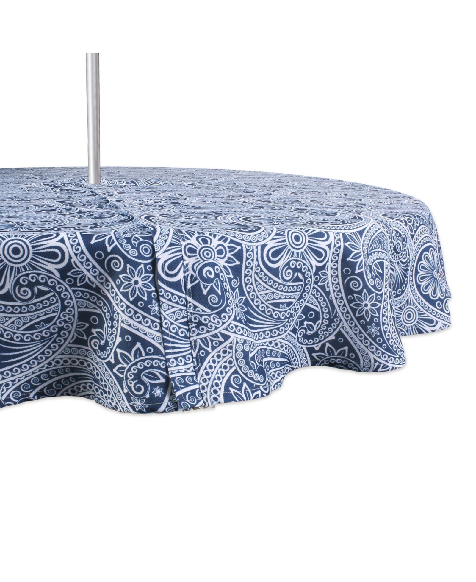 Design Imports скатерть для улицы с принтом Paisley на молнии, 60 Round