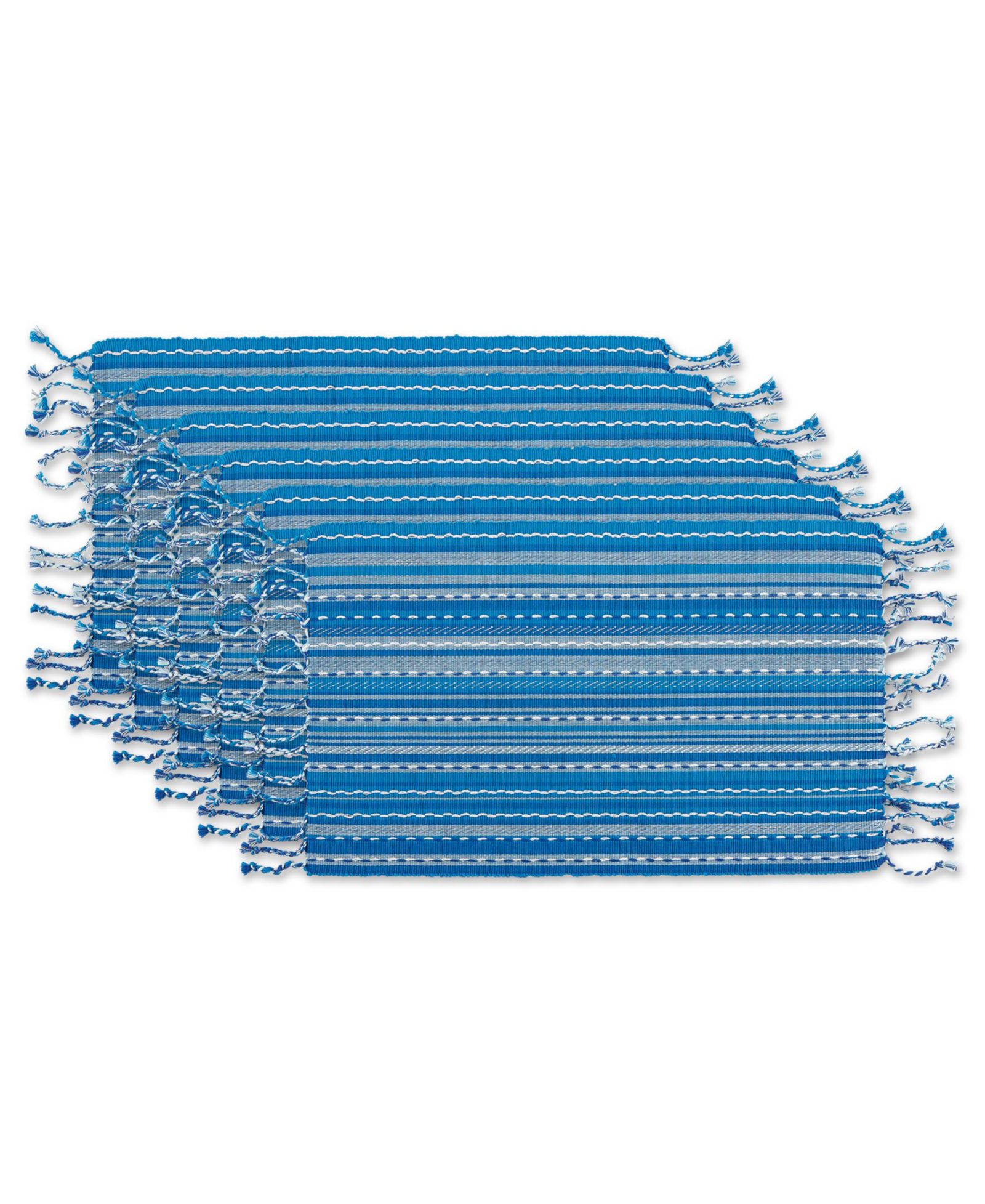 Салфетки для сервировки Design Imports Stripe with Fringe 6 шт