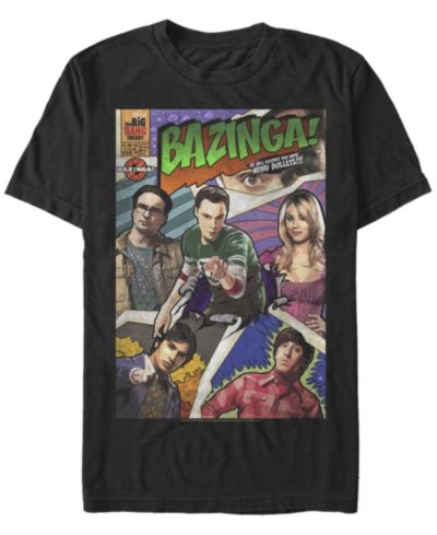 Мужская футболка Fifth Sun Big Bang Theory Bazinga Comic Cover
