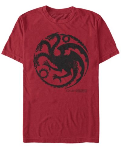 Мужская футболка Game of Thrones Targaryen Dragon с коротким рукавом