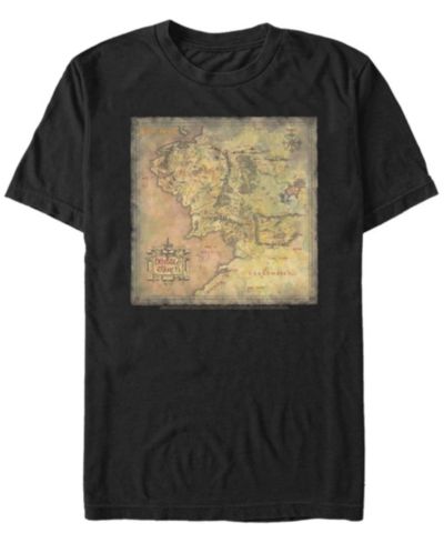 Мужская футболка Fifth Sun Men's Lord of The Rings 1 Lord of The Rings Map Short Sleeve