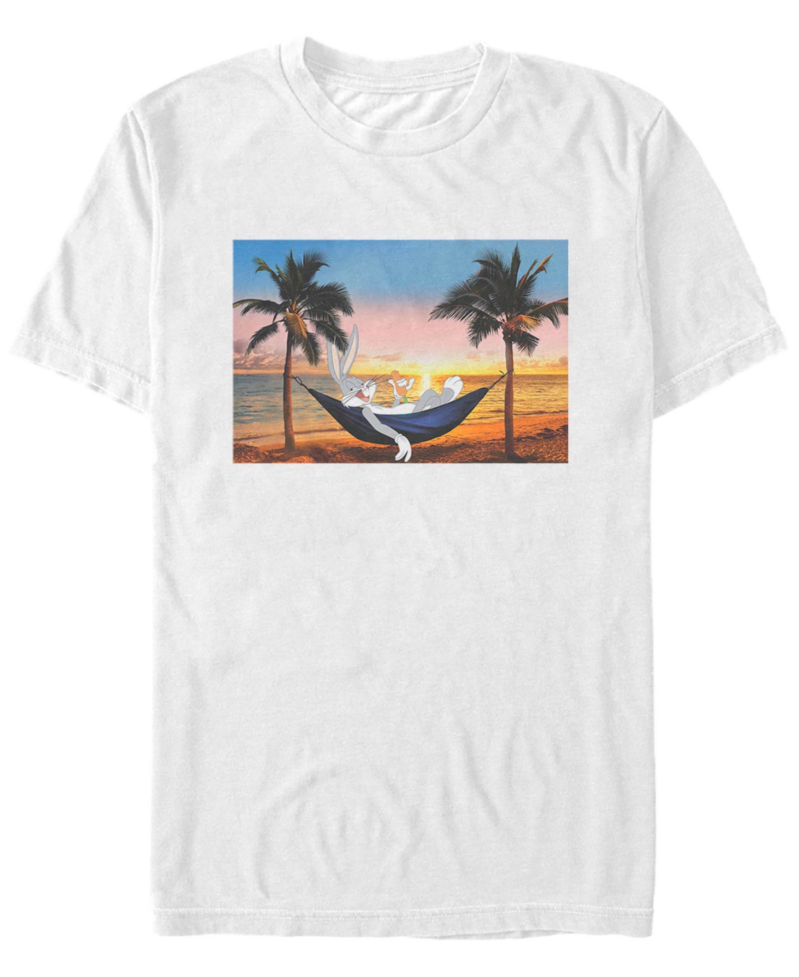 Men's Looney Tunes Hare and His Hammock Short Sleeve T-shirt