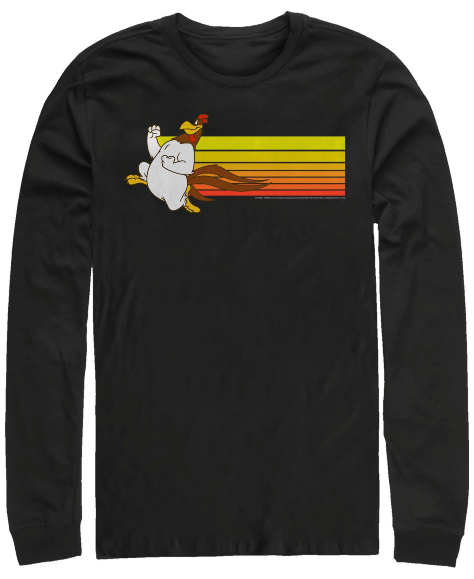 Men's Looney Tunes Foghorn Jog Long Sleeve Crew T-shirt