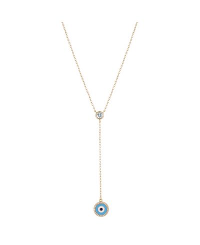 Колье-лариат Unwritten Gold Flash Plated Crystal Evil Eye