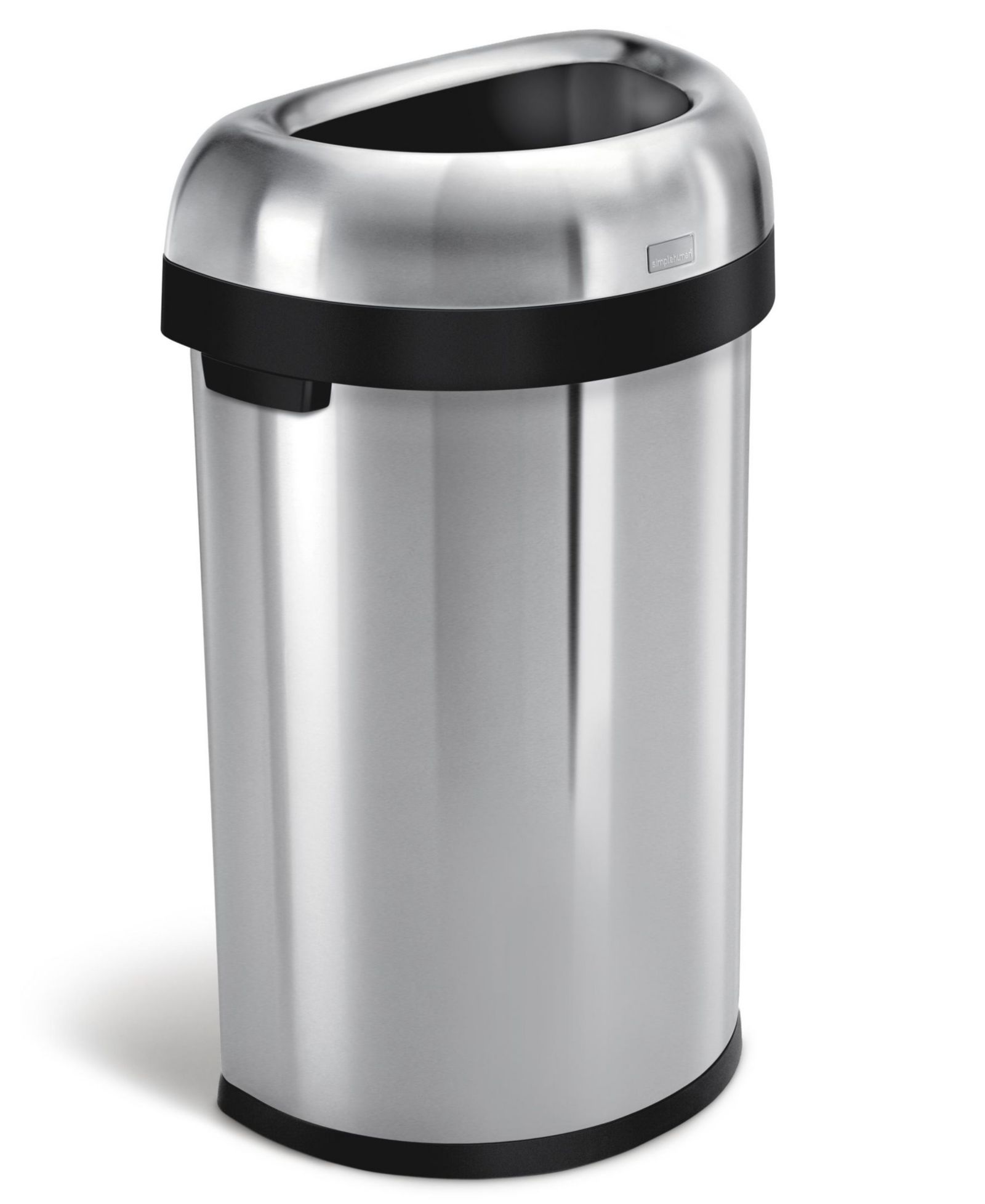 Коммерческий мусорный бак Simplehuman Semi Round Open Top, 60 Liter