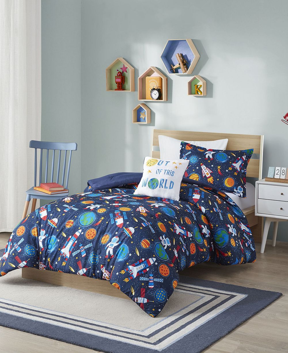 Intelligent Design Jason Outerspace 4-Pc. Comforter Set, Full/Queen